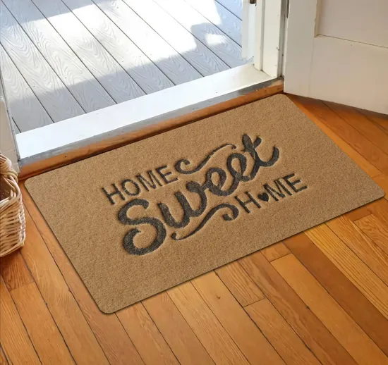 High Quality Printed Faux Coco Coir Door Mat Artificial Coconut Fiber Doormat