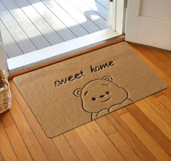 High Quality Printed Faux Coco Coir Door Mat Artificial Coconut Fiber Doormat