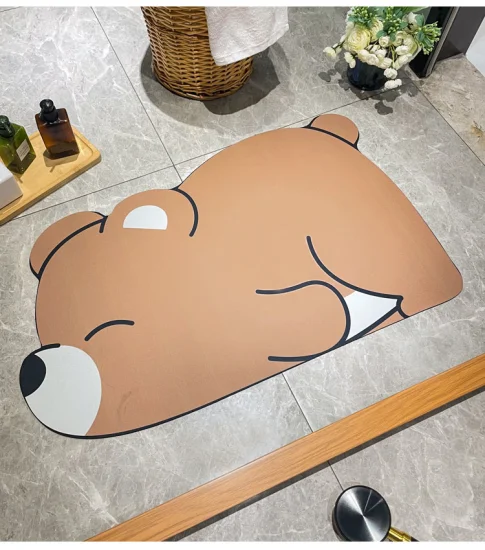 Hot Selling Cartoon Soft Super Absorbent Bathroom Floor Mats Rugs