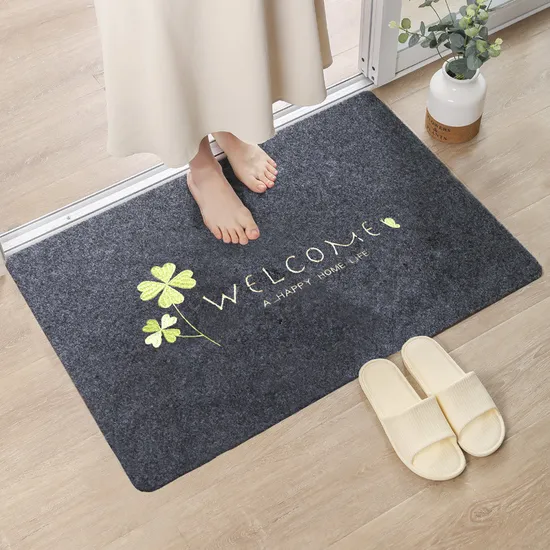 Modern Customized Indoor Mats OEM Rubber Printed Logo Entry Floor Mat