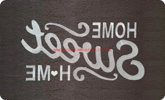 Modern Customized Indoor Mats OEM Rubber Printed Logo Entry Floor Mat