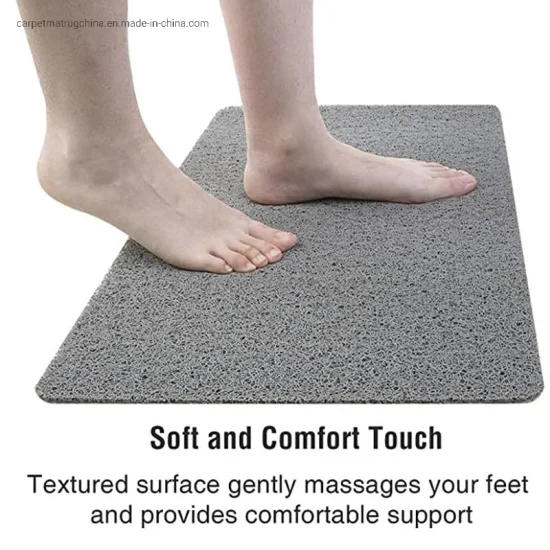 PVC Anti Slip Bathroom Mat Shower Rug Plastic Foot Bathtub Mat