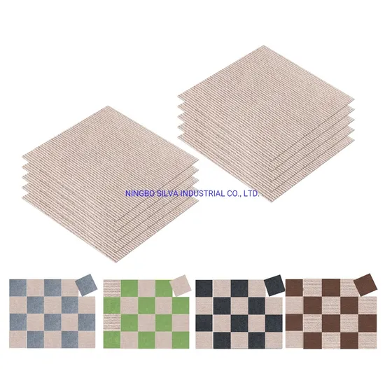 PVC Film Backing Self-Adhesive Joint and Free Cutting Decorative Door Mats