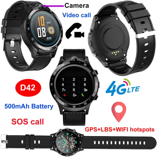 China Factory Supply 4G Waterproof Video call Kids Child GPS Tracker Phone Watch with SOS emergency help D42