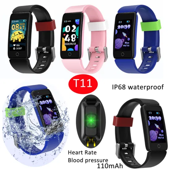 Hot Selling HD Screen IPS Sport Wristband Bluetooth Bracelet with IP68 Waterproof T11