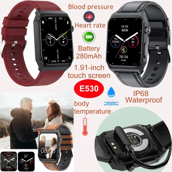 Hot sells Holiday gift Smart BT Bracelet with Blood glucose Heart rate blood pressure for Elderly healthcare E530