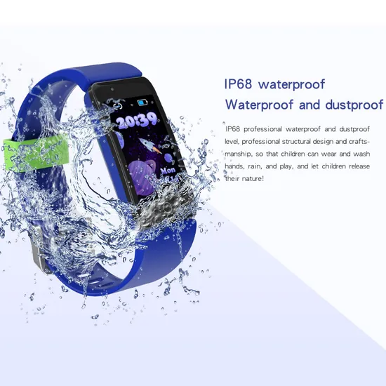 Waterproof IP68 Latest Kids Smart Bracelet with Heart Rate Blood Pressure T11