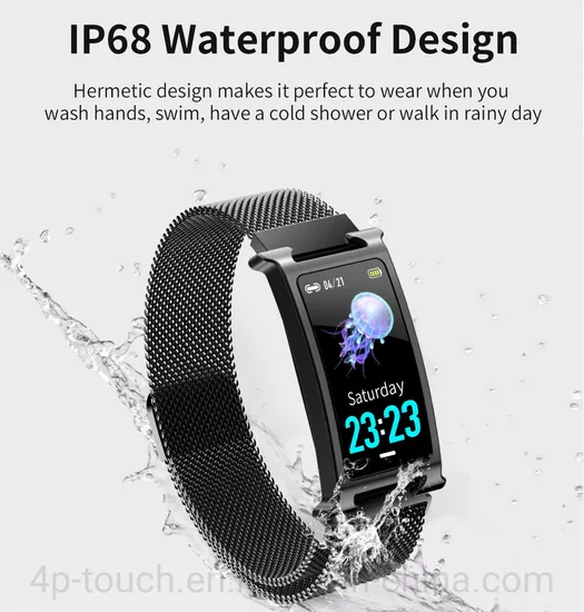 2024 New 1.08 Inch Colour Screen Smart IP68 Waterproof Bluetooth Bracelet F8