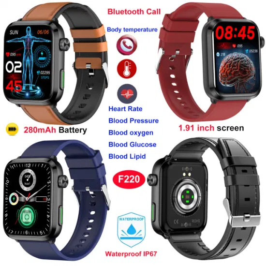 Amazon Hot sale Smartwatch 1.91 inch Full Touch Screen Bluetooth call blood oxygen heart rate multi-exercise smart watch F220