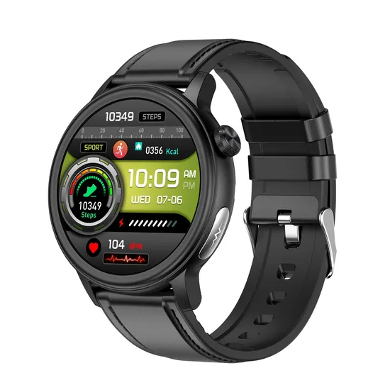 Bluetooth Call 1.39 Inch IP68 Waterproof ECG PPG Men Women Healthcare Smart Watch with Body Temperature SPO2 BP Blood Glucose Monitor ET470