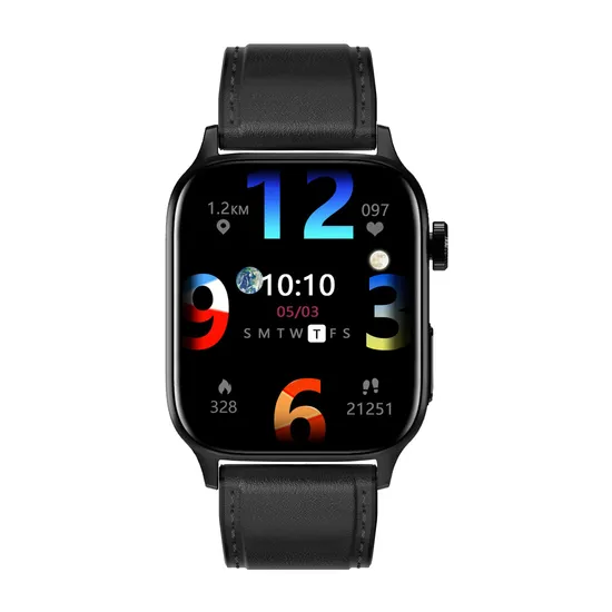 Fashion Design ECG PPG Blood Pressure Blood Glucose IP67 Waterproof Voice Call 1.85 Inch Body Temperature Bluetooth Smart Watch for Adults Health Care GT22