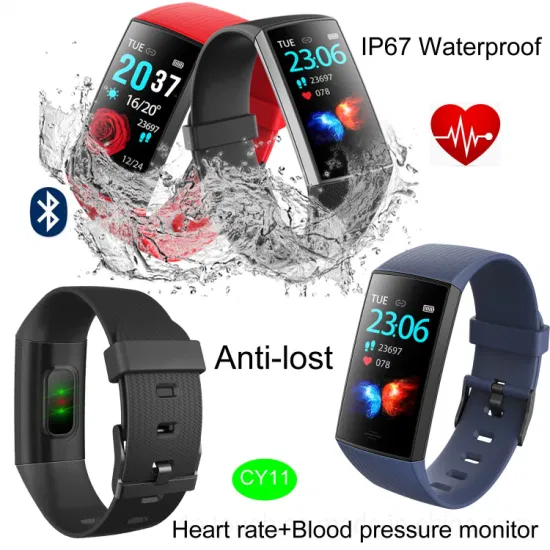 Fasional IP67 Waterproof Smart Bluetooth Bracelet with Heart Rate Monitor CY11