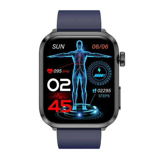 Good quality Heart Rate Blood Pressure Blood Oxygen Monitoring Blood Glucose Healthcare Smart bluetooth Watch F220