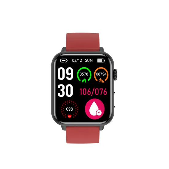 Hot Selling IP68 Waterproof Blood Oxygen Fitness Tracker Smart Watch with ECG Heart rate Blood pressure body temperature E200