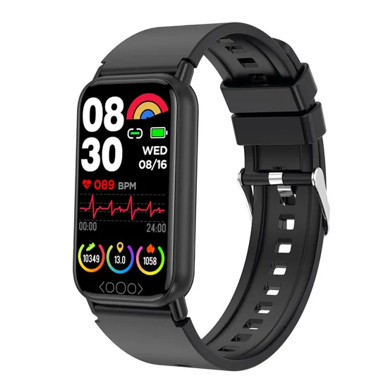 IP68 Waterproof Heart Rate Blood Pressure Blood Oyxgen Monitoring Smart WristBand with Body Temperature TK72