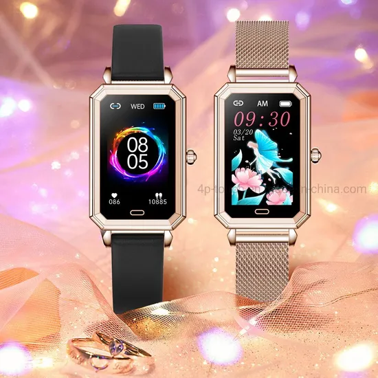 IP68 Waterproof Heart Rate Monitoring Female Bluetooth Sport Watch Smart Bracelet HT2