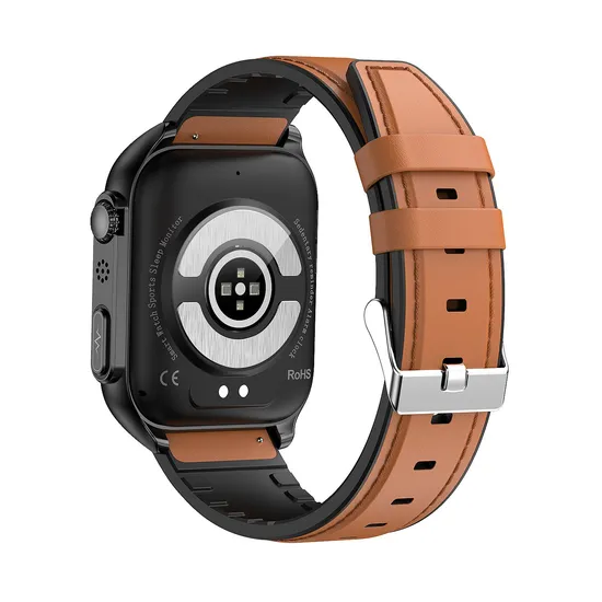 New Design Outdoor Sport Smart Watchband  with heart rate Blood pressure blood oxygen Body Temperature BT Call TK12