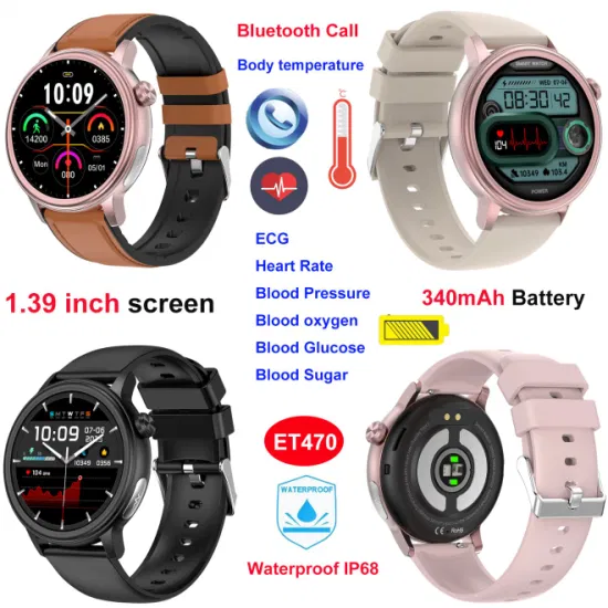 New Series Smart Bracelet with Sleep Monitoring Pedometer Blood pressure Blood oxygen heart rate body temperature ET470