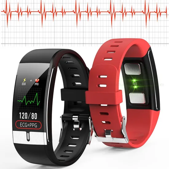 Smart Bracelet Body Temperature Watch Smart Watch with ECG heart rate blood pressure Monitoring E66