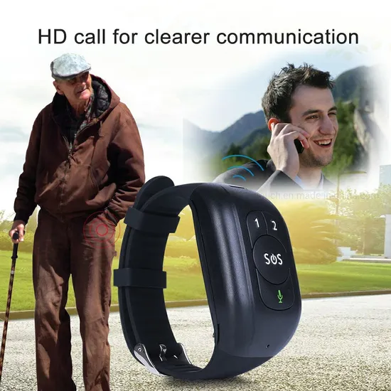 2024 Latest IP67 Waterproof 4G LTE Thermometer Safety GPS Bracelet Tracker with Heart Rate Blood Pressure Take off Alarm Y6T