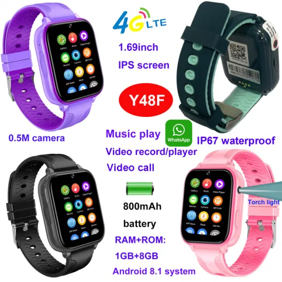 2024 new developed large screen 4G teenagers Smart Watch GPS Tracker with free global video call Y48F