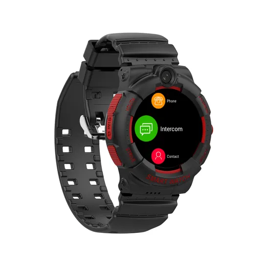 China factory IP67 Waterproof 4G safety round screen Personal Child Baby SOS Call Smart Kids Tracker Watch GPS with global tracking location D48P