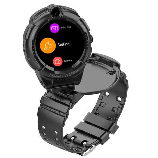 Factory Direct Supply 4G IP67 waterproof Safety Kid Parental control GPS Watch with rotating dual camera listen-in features SOS call for avoid abducting