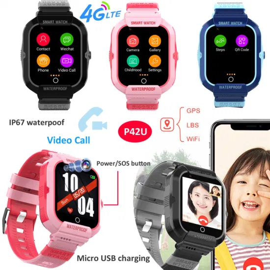 Fashion Factory Supply 4G IP67 water resistance Kids GPS Tracker Device with Voice Monitor video Call for Free App alarm Alerts