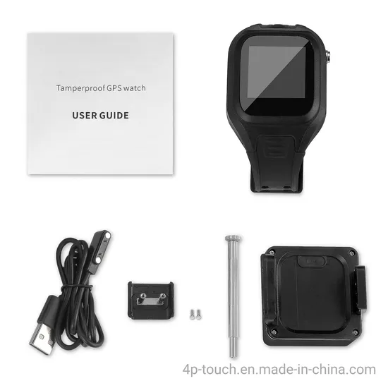 IP67 Waterproof 4G LTE Temperature Detection Prison GPS Watch with Heart Rate Tamperproof T30