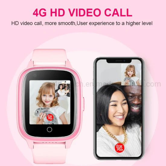 Latest 4G LTE IP67 Waterproof Boys Girls SOS panic kids security Smart GPS Tracker Watch with Video Call Take off Alarm Alert D31U