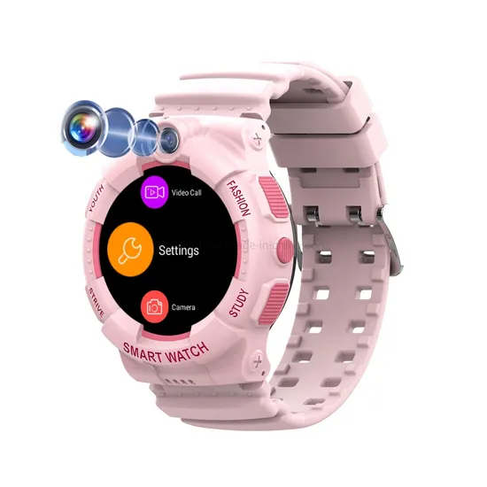 Latest High Quality 4G LTE IP67 Waterproof HD Camera round screen Safety Hidden GPS Tracker Kids SOS Smart Watch D48P