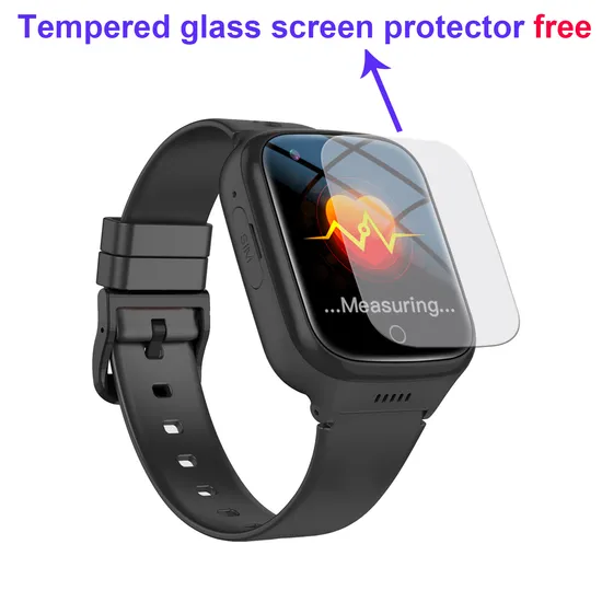 New design 4G IP67 water resistance fall down alert senior health care Personal GPS Watch tracker with video call HR BP Body temperature D44