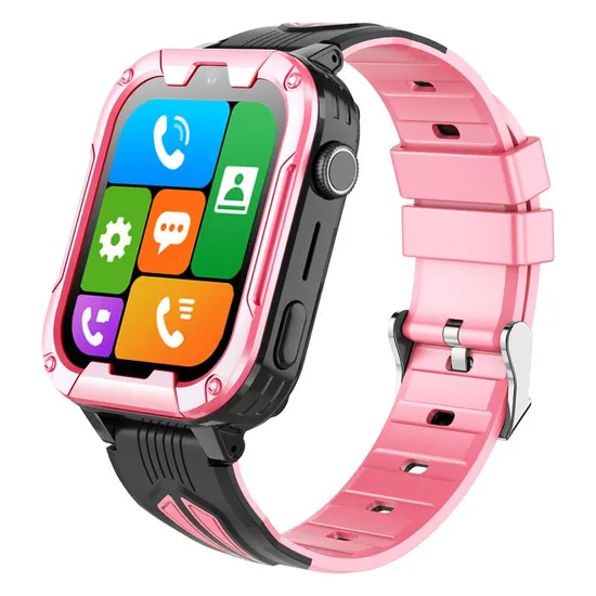 New design Apple style water resistance 4G video call Kids mobile GPS Watch Phone for avoid kidnap D49U