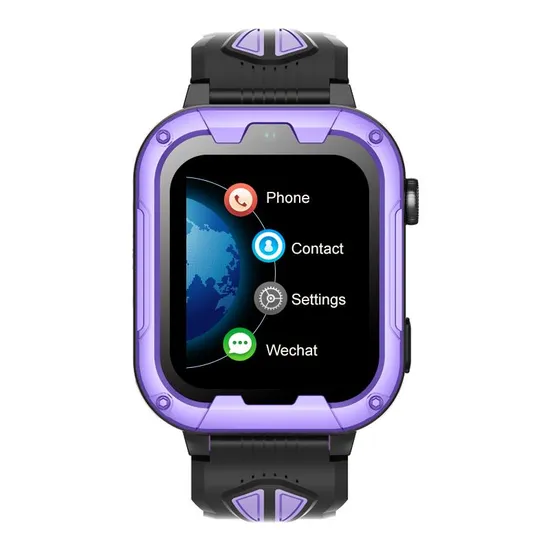 New design Apple style water resistance 4G video call Kids mobile GPS Watch Phone for avoid kidnap D49U