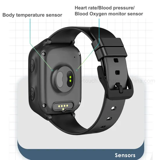 New design LTE IP67 water resistance Security Alzheimer′s patients Smartwatch GPS with fall down alarm and Heart rate blood pressure SPO2 D44