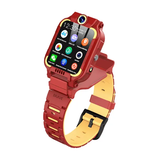 New developed 4G IP67 waterproof China factory rotation Kids Students security GPS Tracker Smart Watch with torch light video call D40P