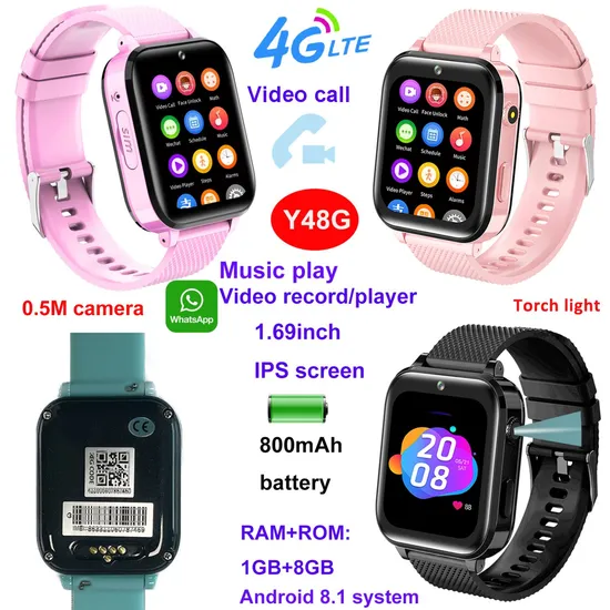 New developed IP67 waterproof Parental control Kids Security intelligent Smart Watch Tracker GPS with live map monitoring Y48G