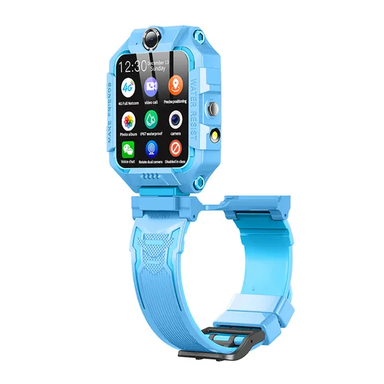 New launched China factory rotation 4G Waterproof IP67 Android GPS Tracker Watch with Whatsapp Video call D40P