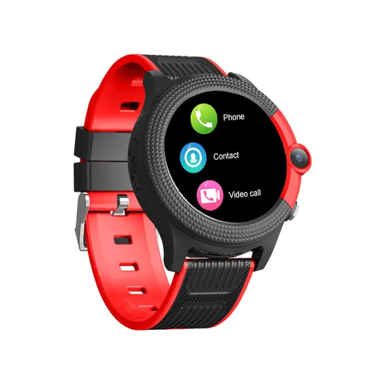 Round screen 4G video call IP67 waterproof Kids Parental control mobile Watch tracking Tracker GPS with live map location D42E