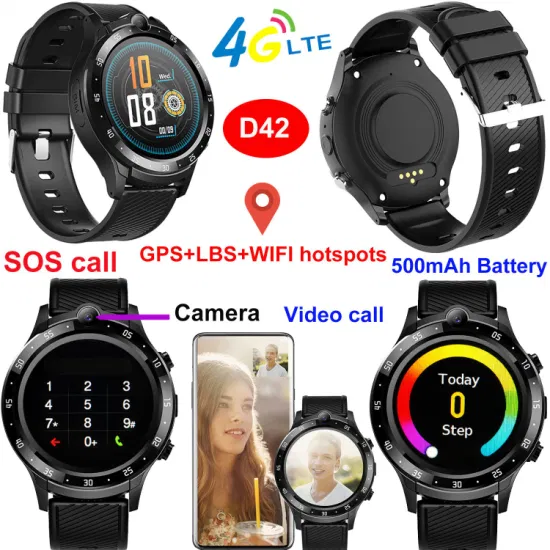 The latest 4G Kids safety Smart GPS Watch Tracker with video call camera for security remote monitoring D42