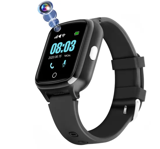 Top China Factory 4G IP67 Waterproof Video Call Heart Rate Blood Pressure safety Senior GPS Tracker Watch with Fall Down Sensitivity Adjustable D41