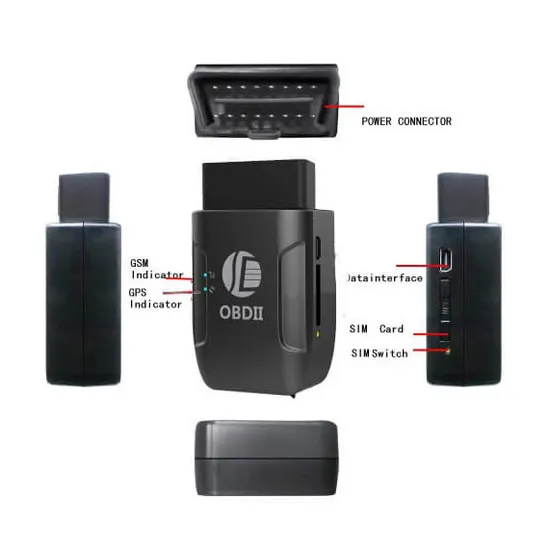 2G Easy Operation OBDII Fleet Management Car GPS Tracker for Car Vehicle Automotive T206