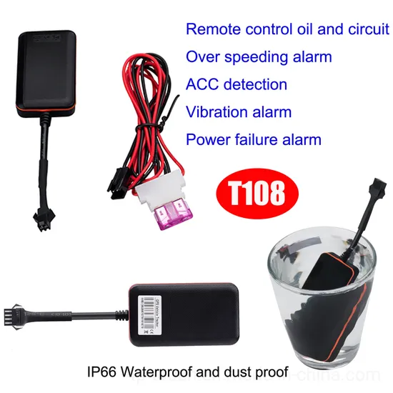 2G GSM Waterproof Car Tracker GPS Vehicle Tracking Device with Fuel Tank Capacity Detection T108