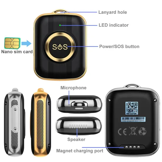 China Factory 4G IP67 Waterproof SOS Panic button Personal Mini Elderly GPS Tracker Device with Fall down Alarm Y41