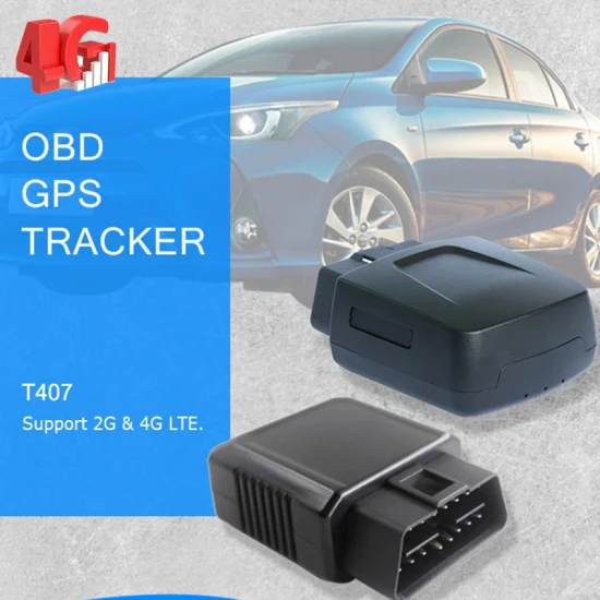 China Factory Quality 4G OBD Tracker Car Vehicle GPS Tracking Device with Read Diagnostic data Overspeed Alarm T407