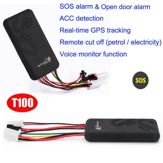 China factory 2G Auto Mini Car GPS Tracker for Vehicle Tracking with Remotely Oil Engine Cut T100