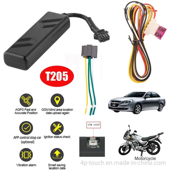 China factory Free APP Portable 2G Safety Mini Car Motorcycle Auto Vehicle GPS Tracker device with Cut off Engine T205