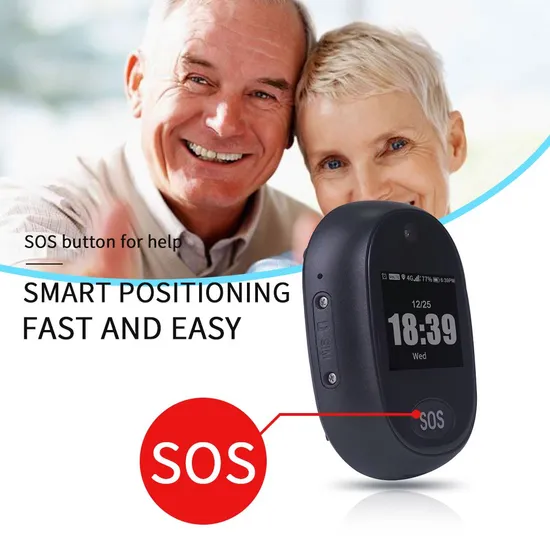 Fashion design IP67 waterproof 4G LTE Elderly Adults safety GPS Tracking device with Camera for remote monitoring V45