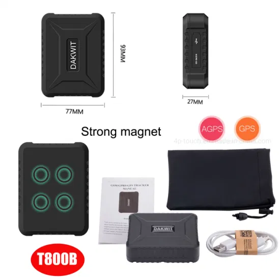 High Quality Strong Magnetic 2G Automotive Vehicle Car Tracker GPS with Long working hours T800B