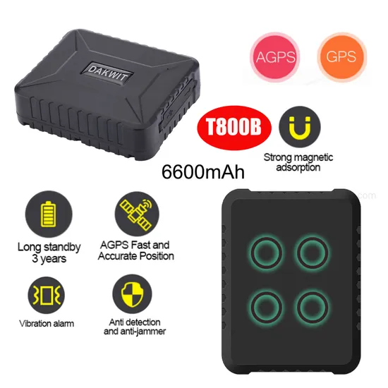 High Quality Strong Magnetic 2G Automotive Vehicle Car Tracker GPS with Long working hours T800B